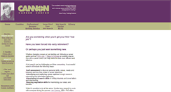Desktop Screenshot of cannoncareercenter.com